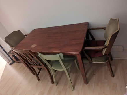 Photo of free Dining table and 4 chairs (Chalk Farm, NW1) #2