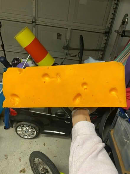 Photo of free Cheese head, Braves glove (Downtown Pleasanton) #1