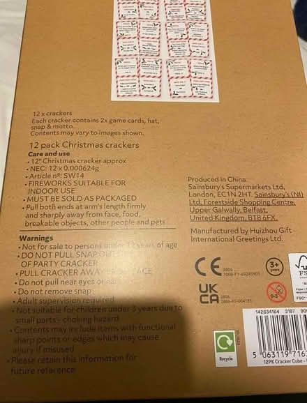 Photo of free Crackers (Potters Bar EN6) #2