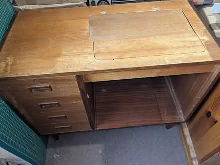 Photo of free Old Teak Sewing Table (Driffield) #2