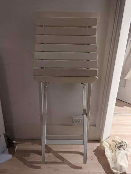 Photo of free White foldable chair (Chalk Farm, NW1) #2