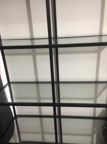 Photo of free IKEA glass and metal bookshelf (NW6 West Hampstead) #1