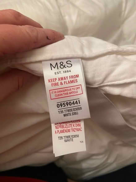 Photo of free M&S mattress topper - double (Arnside LA5) #1