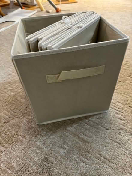 Photo of free Beige Collapsible boxes (Kenmore) #1