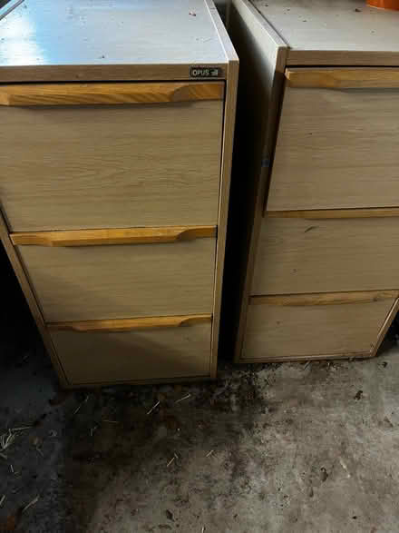 Photo of free 2 wood filing cabinets (Walsall) #2
