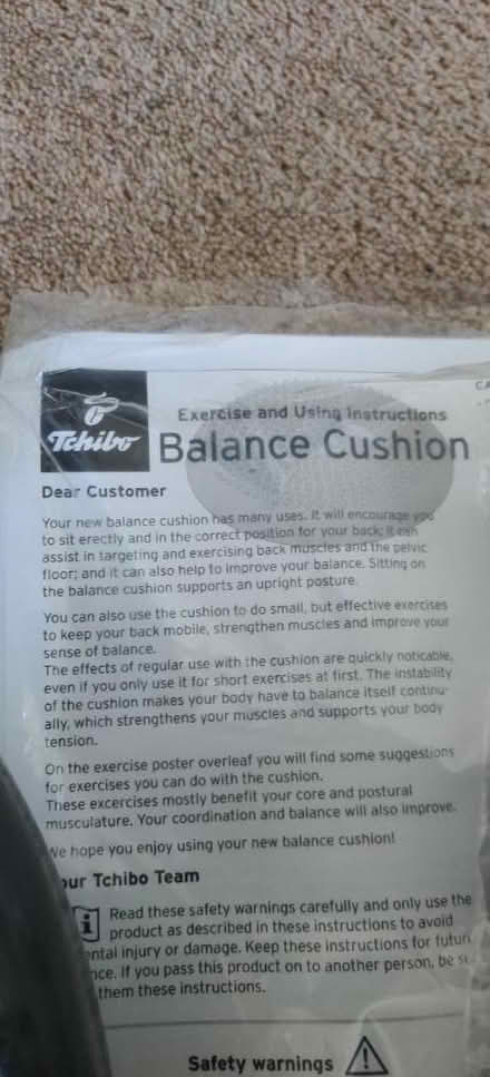 Photo of free Inflatable balance cushions (Harrogate) #1