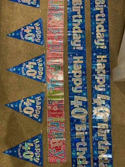 Photo of free 40 birthday banners (Letchworth SG6) #2