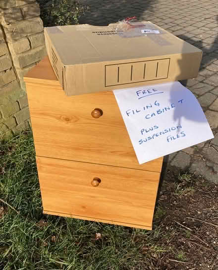 Photo of free Filing cabinet + files (Mountnessing CM15) #1