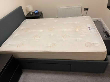 Photo of free Double Mattress, lightly used, few marks. Fire label. (Buckshaw Village PR7) #2