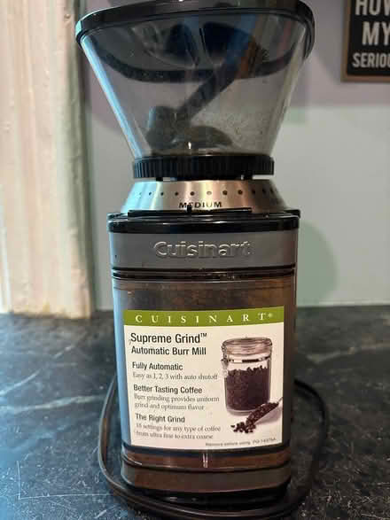 Photo of free Cuisinart coffee grinder (Cambridgeport) #1