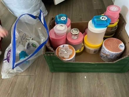 Photo of free Useful pots and tins with lids (Malvern Link WR14) #1