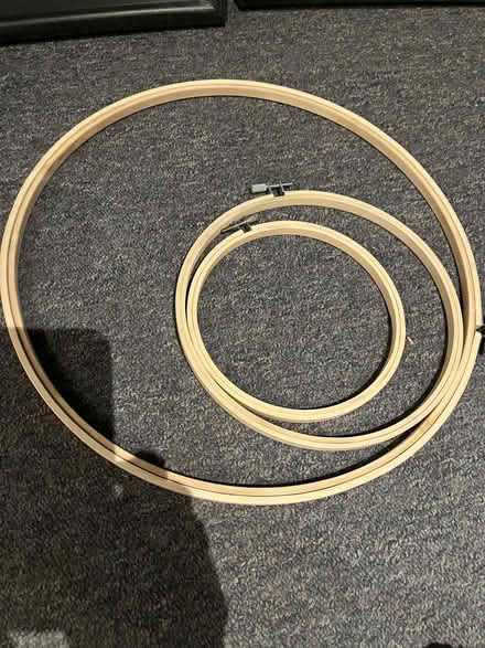 Photo of free Wood embroidery hoops - 3 sizes (NW DC - Crestwood 20011) #1