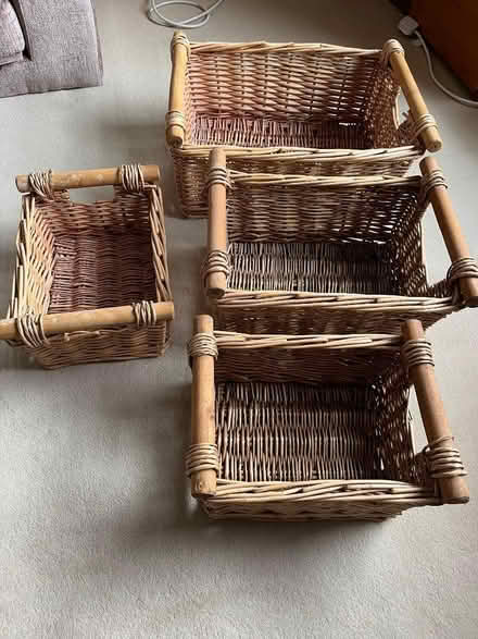 Photo of free 4 Wicker Baskets with handles (Stanycliffe M24) #2