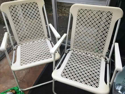 Photo of free two small garden chairs (near leigh sinton road) #1