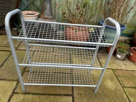Photo of free Metal shoe rack (Bushey Village WD23) #1
