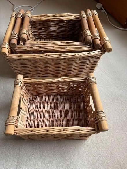 Photo of free 4 Wicker Baskets with handles (Stanycliffe M24) #3