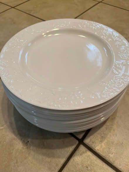 Photo of free 12 white plates (Cliffside Park, NJ) #1