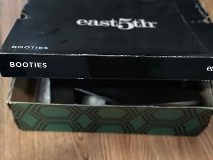 Photo of free Black fabric boots (booties) size 8 (Apts off Green Oaks & S Cooper) #4