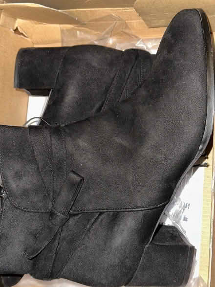 Photo of free Black fabric boots (booties) size 8 (Apts off Green Oaks & S Cooper) #3