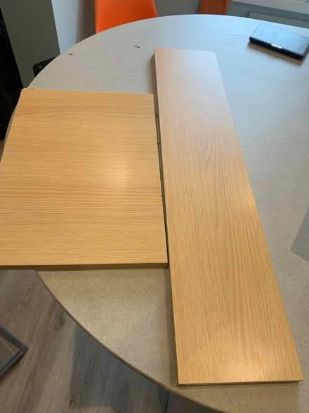 Photo of free Laminated chipboard off cuts x2 (shelf) (Malvern Link WR14) #1