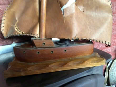 Photo of free Wooden handmade sailing boat table lamp (Downend GL6) #1