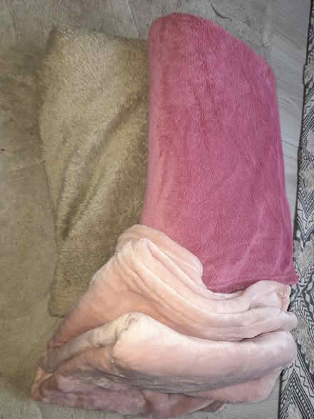 Photo of free 3 fleece blankets/throws (Glusburn BD20) #1