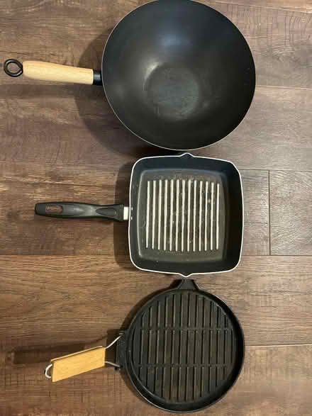 Photo of free Wok and griddle pans (Phippsville) #1