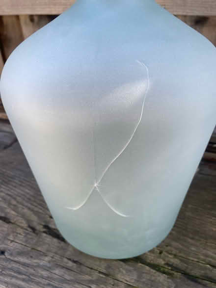 Photo of free 3 sea foam colored glass bottles (San Rafael CA) #3