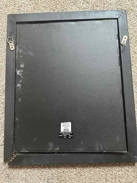 Photo of free Black picture frame needs repair (Dundee & Hicks Palatine) #1