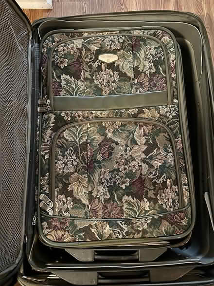 Photo of free 4 piece floral fabric luggage set (Apts off Green Oaks & S Cooper) #3