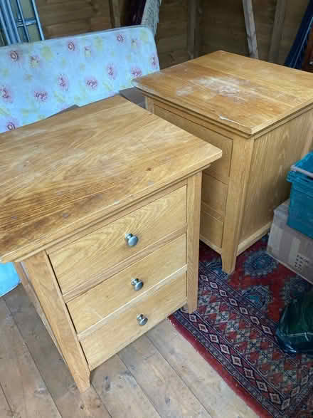 Photo of free Solid oak bedside tables (Newbury RG19) #2