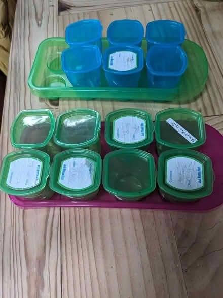 Photo of free Weaning or breast milk pots with trays (Knighton LE2) #3