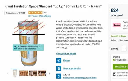 Photo of free Insulation Roll -3/4 Remaining (Ealing TW8) #1