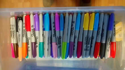 Photo of free Large box of colouring pens (Newnham Terrace,) #1