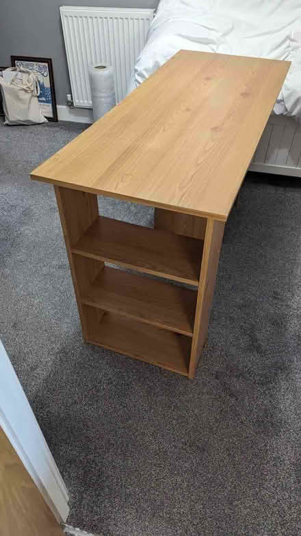 Photo of free Computer / Study Desk With 3 Drawers & 3 Bookshelves (Loversall DN4) #2
