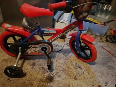 Photo of free Toddlers spiderman bike with stabilisers (Butts Ash SO45) #1
