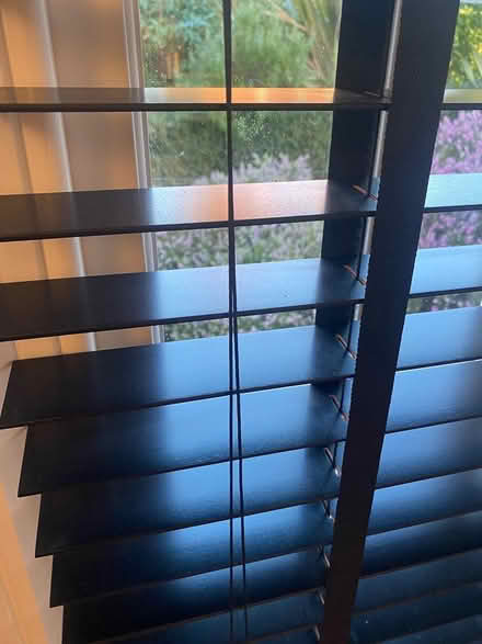 Photo of free Wooden Venetian Blinds Black (Sidmouth) #2
