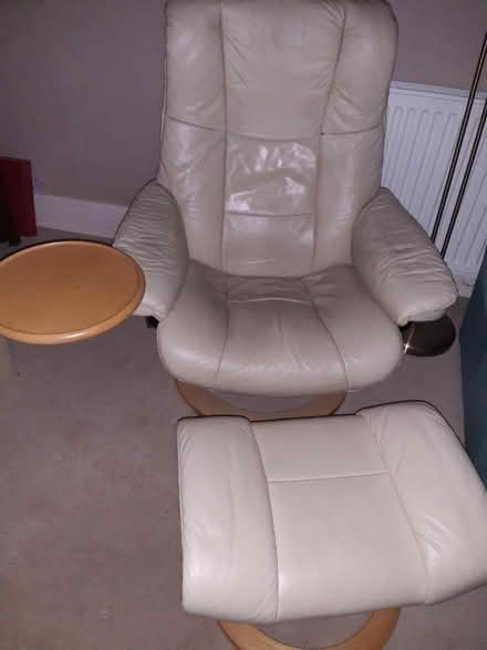 Photo of free Reclining single chair with footstool (Mannings Heath RH13) #2