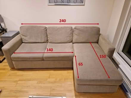 Photo of free 3 Seater Sofa Bed - Good condition (Vauxhall SW8) #1