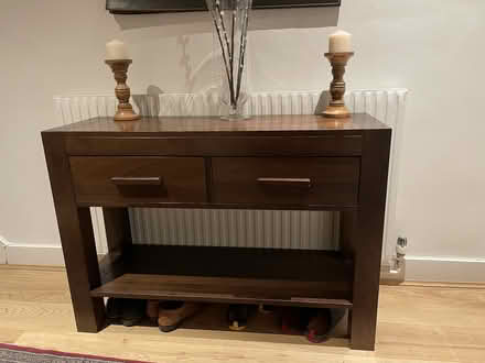 Photo of free Solid dark wood console table (Putney, SW15) #1