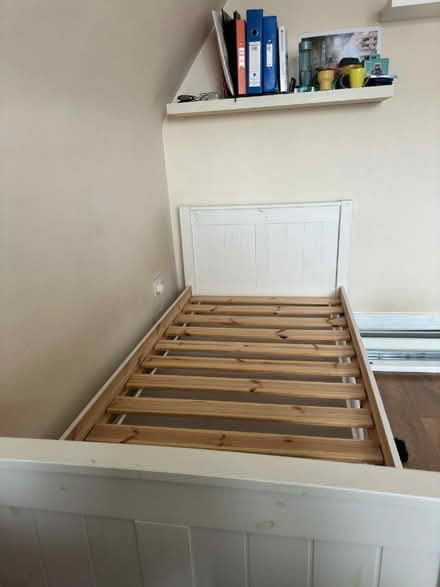 Photo of free White wood single bed (South Kensington SW10) #3