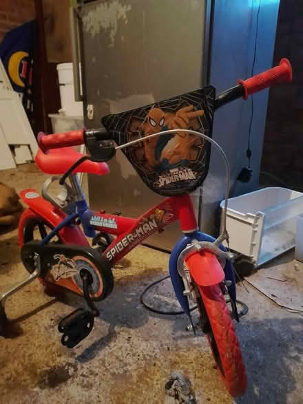 Photo of free Toddlers spiderman bike with stabilisers (Butts Ash SO45) #3