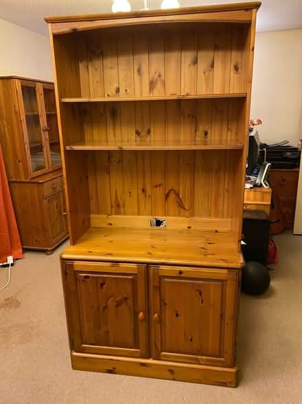 Photo of free Pine dresser cabinet (Alconbury) #1