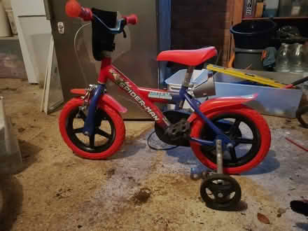 Photo of free Toddlers spiderman bike with stabilisers (Butts Ash SO45) #2