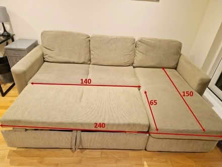 Photo of free 3 Seater Sofa Bed - Good condition (Vauxhall SW8) #2