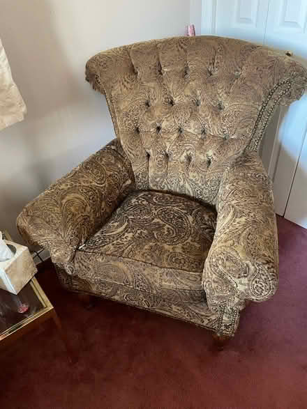 Photo of free Oversized chair and ottoman (Dover drive, Boulder) #2