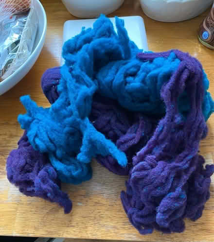 Photo of free Dyed, unspun sheep’s wool (Milford GU8) #1