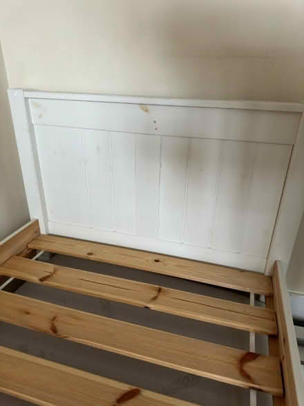 Photo of free White wood single bed (South Kensington SW10) #2