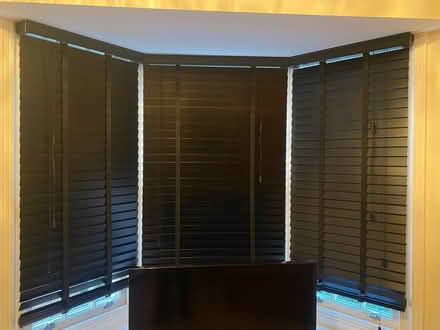 Photo of free Wooden Venetian Blinds Black (Sidmouth) #1