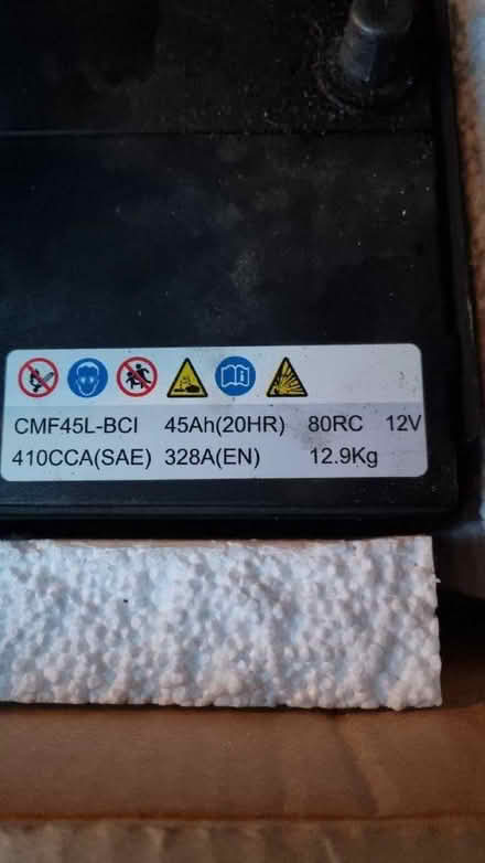 Photo of free Car Battery CMF45-BCI, 45Ah, With 70% Health Remaining (Aston S26) #2